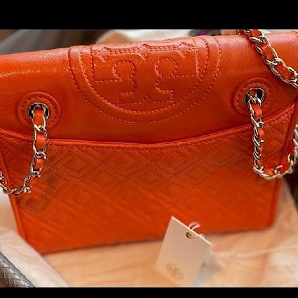 Tory Burch Fleming Purse (Tory Orange)